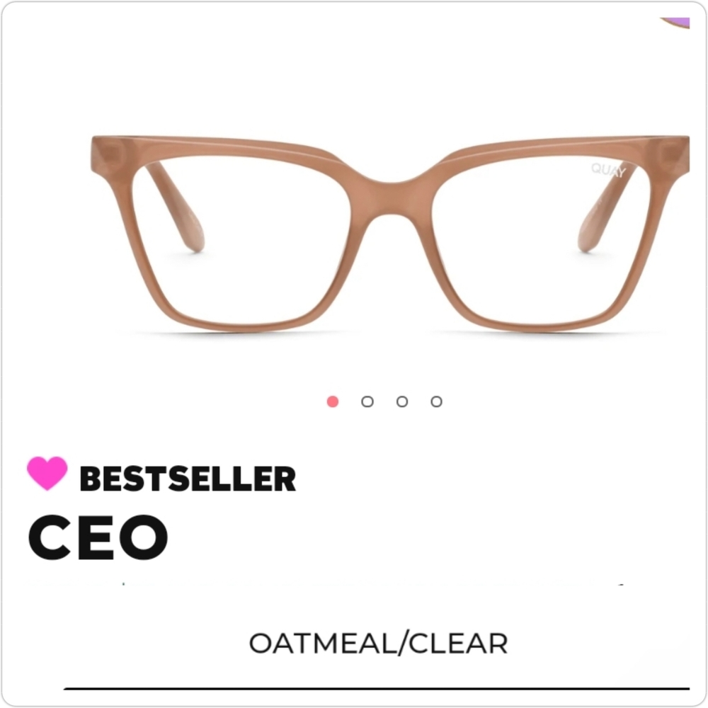 Quay Australia CEO Bluelight Glasses